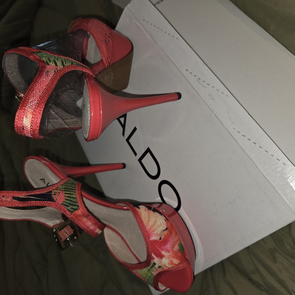 Aldo Women's Red High Heel Sandals